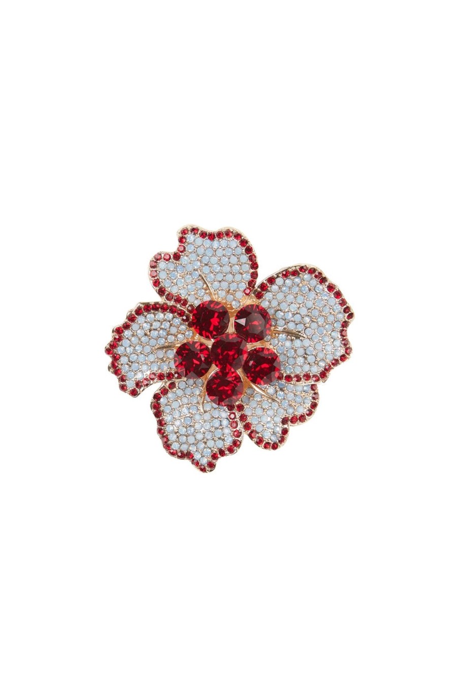 Accessories MacGraw | Camellia Brooch In Blue