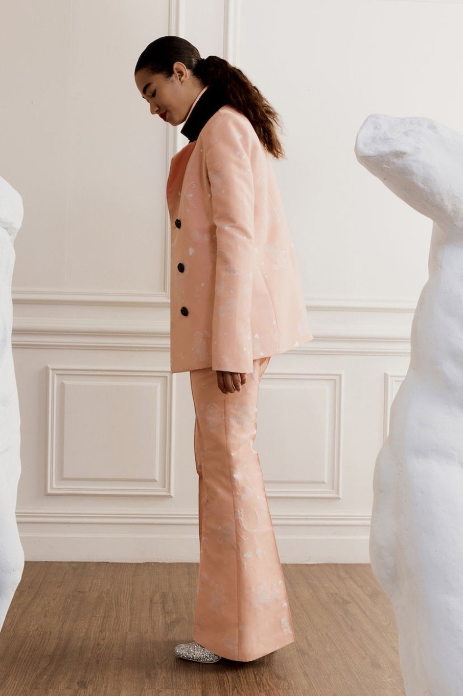 Clothing MacGraw | Stereotype Blazer In Pink Jacquard