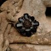 Accessories MacGraw | Rosette Large Brooch In Black