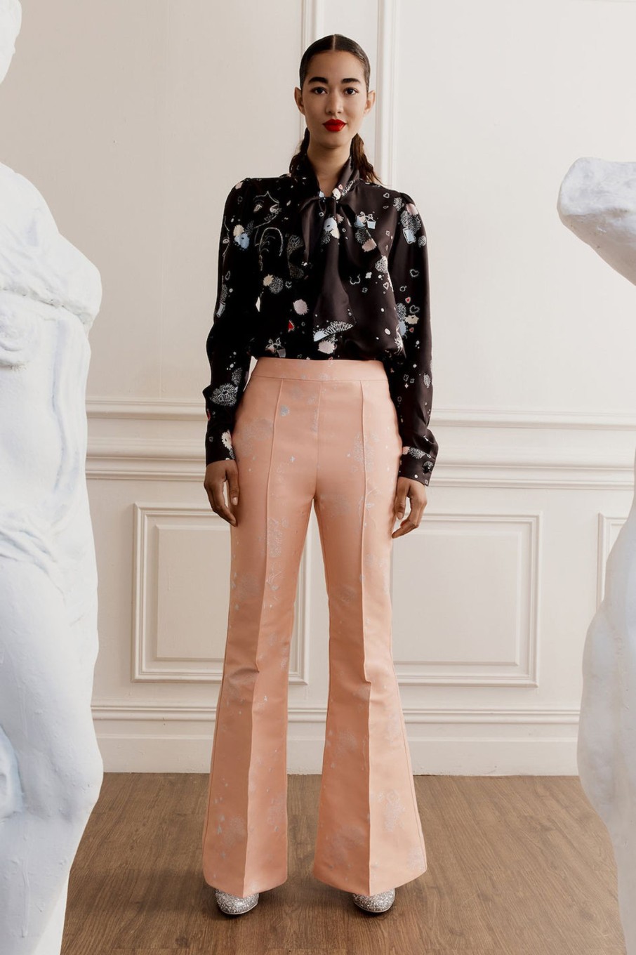 Clothing MacGraw | Circa 72 Trouser In Pink Jacquard