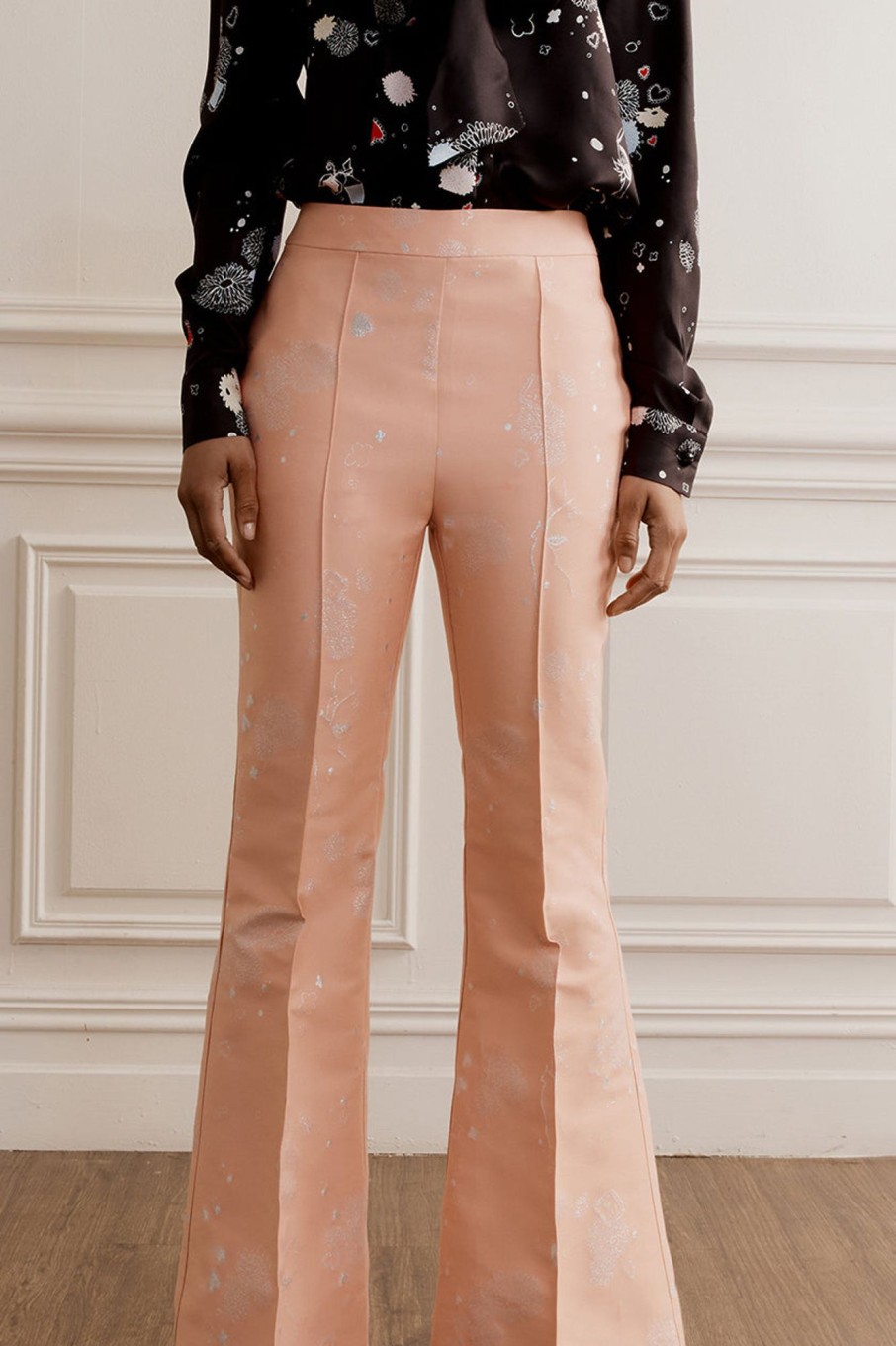 Clothing MacGraw | Circa 72 Trouser In Pink Jacquard