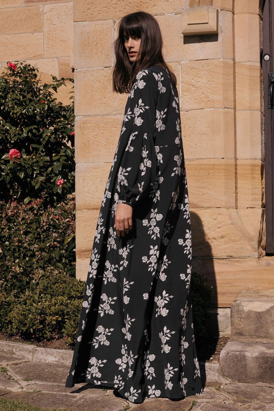 Clothing MacGraw | Bouquet Dress In Black Rose