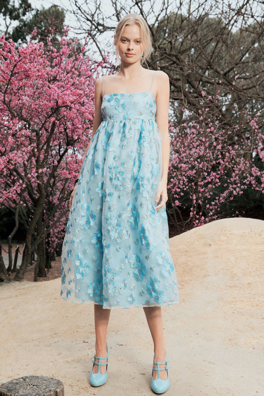 Clothing MacGraw | Bluebell Dress In Blue Blossom