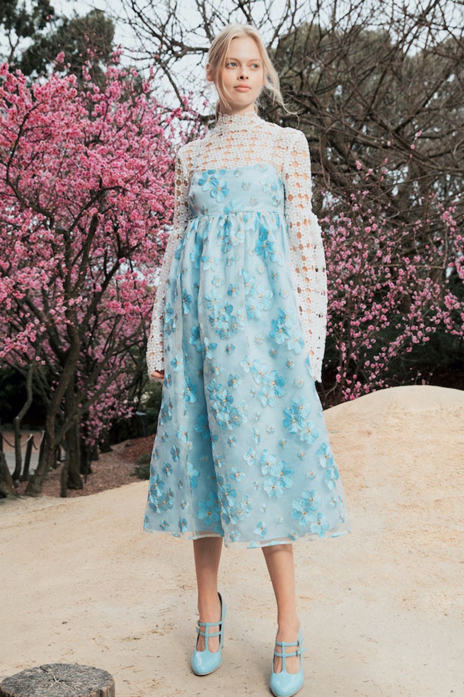 Clothing MacGraw | Bluebell Dress In Blue Blossom