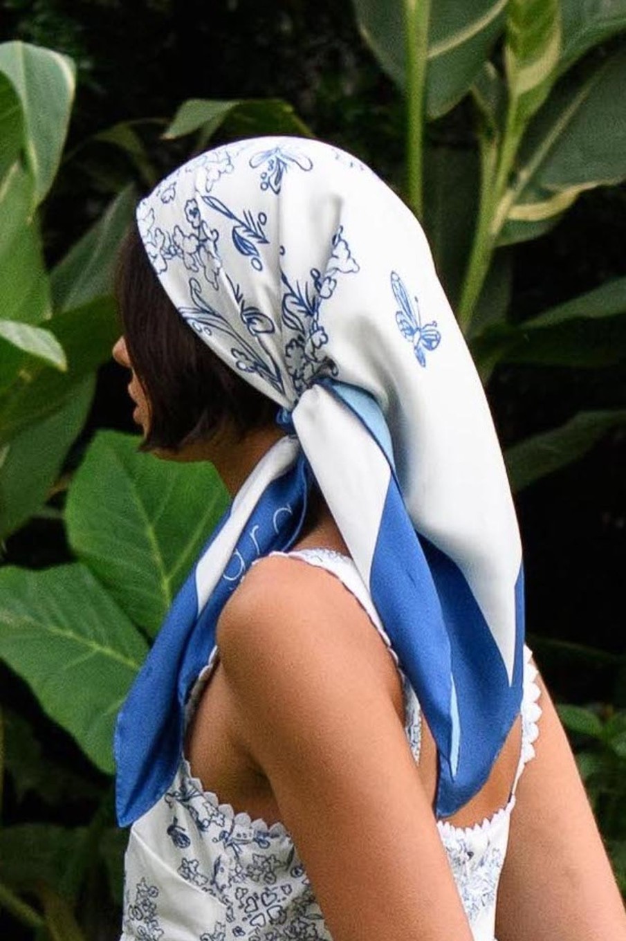 Accessories MacGraw | Porcelain Scarf In Blue