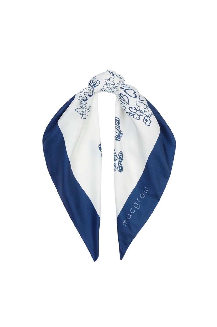 Accessories MacGraw | Porcelain Scarf In Blue