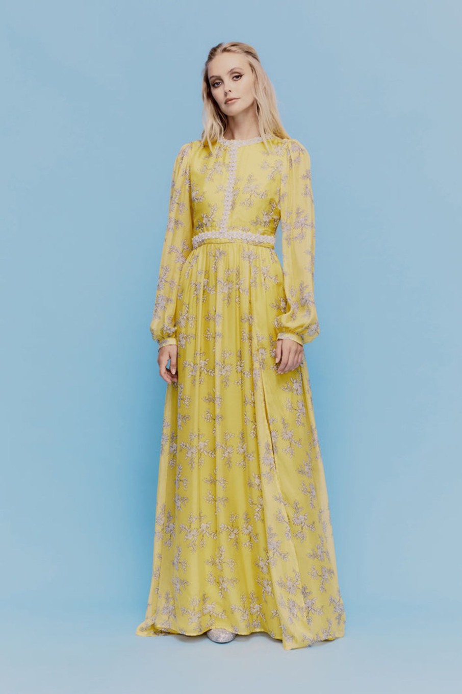 Clothing MacGraw | Baroque Dress In Mustard Floral