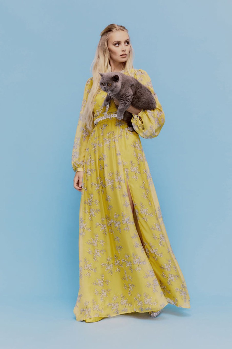 Clothing MacGraw | Baroque Dress In Mustard Floral