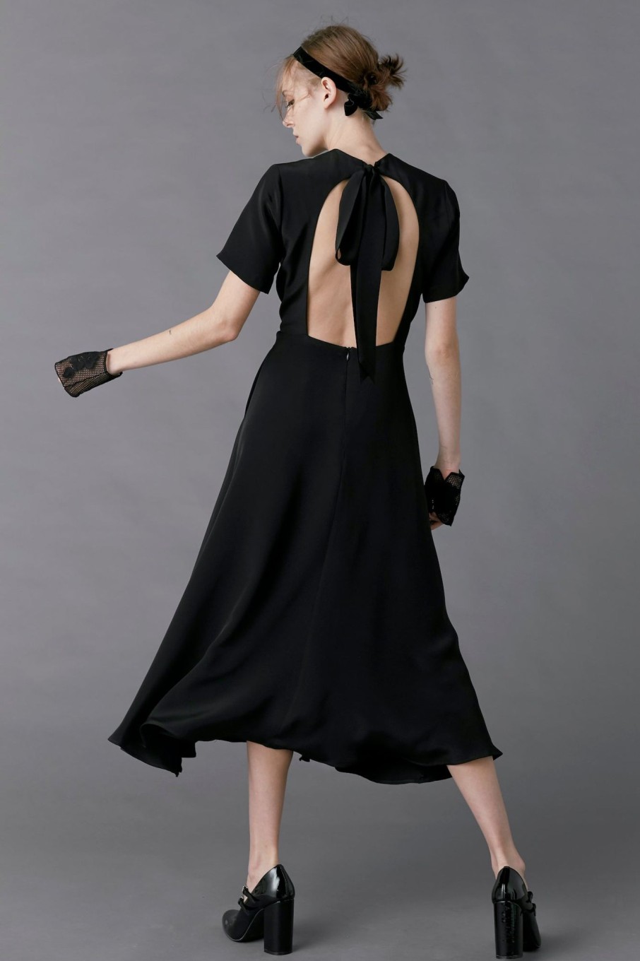 Clothing MacGraw | Bow Tie Dress In Black